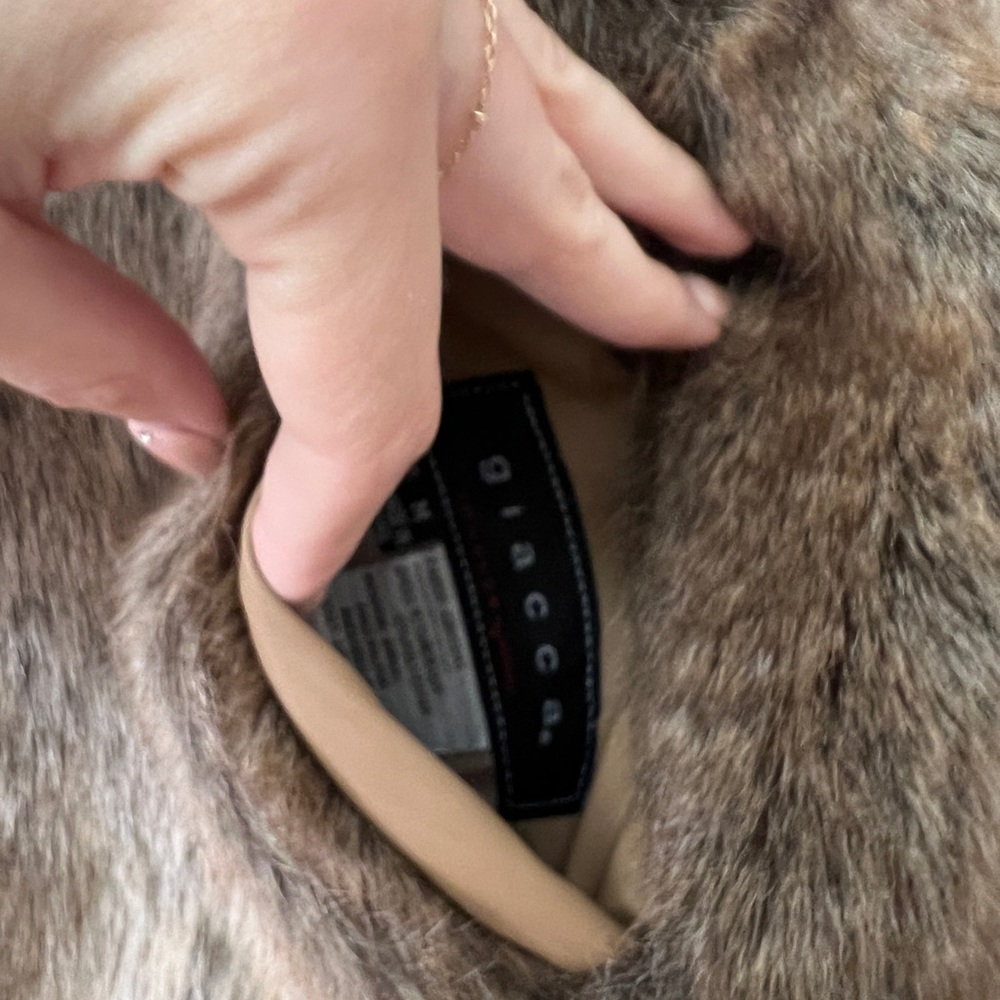 Giacca Faux Fur Vest in Brown - Picture 2 of 2